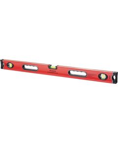 Уровень алюминиевый 800 мм 3 глазка ударопрочные заглушки двухкомпонентные ручки MATRIX 34306, фото  - Метэкс