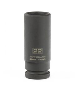 Головка торцевая ударная 1/2" 22 мм удлиненная STELS 13948, фото  - Метэкс