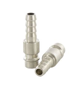 Ниппель универсальный быстросъемный ("папа") 3/8 со штуцером "елка" под шланг 8 мм 2 шт STELS 57061, фото  - Метэкс