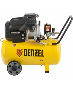Компрессор прям. привод масляный (2,2 кВт, 400л/мин, 50л, 220В) DENZEL DKV2200/50 X-PRO (58083), фото  - Метэкс