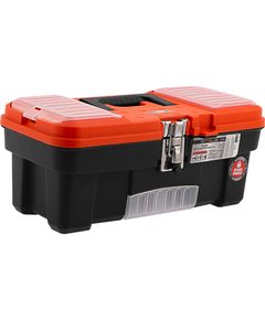 Ящик для инструмента 16" с металлическими замками 410x210x175 мм STELS 90746, фото  - Метэкс