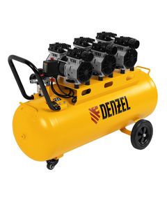 Компрессор прям. привод безмасляный (1,8 кВт, 345л/мин, 100л, 230В) DENZEL DLS1800/100 (58028), фото  - Метэкс