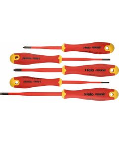 Набор отверток диэлектрических 5 шт до 1000 В SL/PH E-Slim Ergonic FELO 41385198, фото  - Метэкс