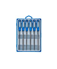 Набор надфилей двухкомпонентная ручка насечка 0-бархатная 100 мм 6 шт ЗУБР 16020-0-H6, фото  - Метэкс