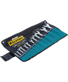 Набор ключей рожковых 6х32 мм 12 шт KRAFTOOL 27033-H12, фото  - Метэкс