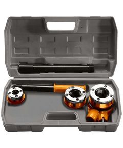 Набор клуппов 1/2"-3/4"-1" плашкодержатель с трещоткой SPARTA 773335, фото  - Метэкс