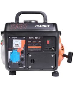 Генератор бензиновый (0,65 - 0,8 кВт, 220 В, 4,2 л, ручной стартер) PATRIOT GRS 950 (476102219), фото  - Метэкс