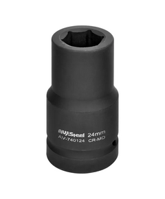Головка торцевая ударная 1" 24 мм AV STEEL AV-740124, фото  - Метэкс