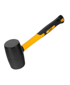 Киянка резиновая 680 г черная резина фибергласовая рукоятка DENZEL 7711193, фото  - Метэкс