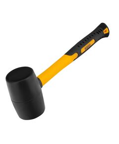 Киянка резиновая 450 г черная резина фибергласовая рукоятка DENZEL 7711185, фото  - Метэкс