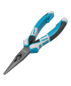 Длинногубцы 170 мм прямые с резцом трехкомпонентные рукоятки FELO 59201740, фото  - Метэкс