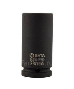Головка торцевая ударная 1/2" 22 мм удлиненная SATA S34415, фото  - Метэкс