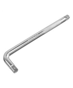 Вороток 1/2" CrV Г-образный 250 мм квадрат матовый хром DENZEL 14063, фото  - Метэкс
