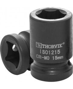 Головка торцевая ударная 1/2" 15 мм THORVIK IS01215, фото  - Метэкс