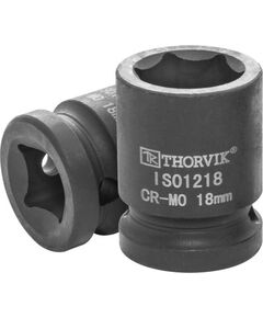 Головка торцевая ударная 1/2" 18 мм THORVIK IS01218, фото  - Метэкс