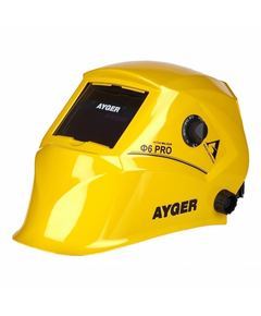 Маска сварщика МЕТЭКС Ф6 PRO REAL COLOR желтая 93*43 мм"Хамелеон" М202, фото  - Метэкс