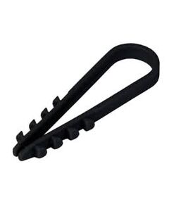 Дюбель-хомут нейлоновый 5-10 мм черный (упак. 100 шт) 07-4521, фото  - Метэкс