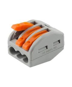 Клемма соединительная 3-х проводная 0,08-2,5мм2 СМК 222-413 (NO-222-16), фото  - Метэкс