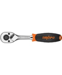 Ключ трещоточный 1/4" 140 мм 48 зубцов OMBRA 281403, фото  - Метэкс