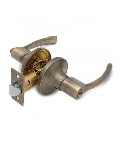 Ручка-защелка SOLLER R 3905 BKAB б/ключа c фиксатором бронза, фото  - Метэкс