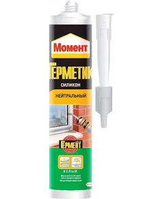 Герметик Момент силиконовый нейтральный белый 280 мл, фото  - Метэкс
