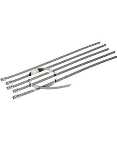 Хомут-стяжка стальная 200х4,6 мм (упак 10шт) REXANT 07-0208-10, фото  - Метэкс