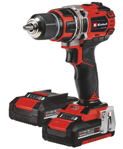 Дрель-шуруповерт аккум. EINHELL б/щ (2 а/б 2А*ч 18В, ЗУ) TE-CD 18/50 Li BL (4513896), фото  - Метэкс