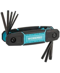 Набор ключей шестигранных 8шт складной TORX WORKPRO WP222030, фото  - Метэкс