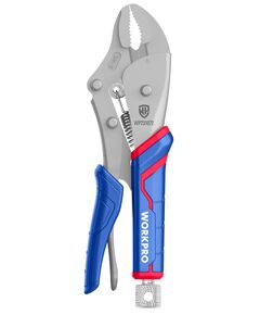 Клещи зажимные 130мм CR-V изогнутые губки WORKPRO WP231072, фото  - Метэкс