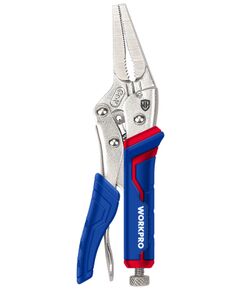 Клещи зажимные 165мм CR-V прямые удлиненные губки WORKPRO WP231075, фото  - Метэкс