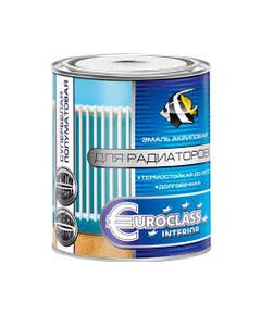 Эмаль акриловая радиаторная п/матовая 0,9 кг белая Euroclass, фото  - Метэкс