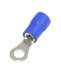 Наконечник кольцевой изолированный ø 6.5 мм 1.5-2.5 мм² (НКи 2.5-6/НКи2-6) синий REXANT 10шт/уп, фото  - Метэкс