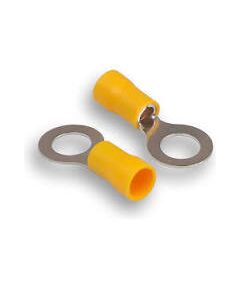 Наконечник кольцевой изолированный ø 8.4 мм 4-6 мм² (НКи 6.0-8/НКи5,5-8) желтый REXANT 10шт/уп, фото  - Метэкс
