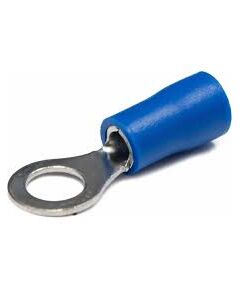 Наконечник кольцевой изолированный ø 5.3 мм 1.5-2.5 мм² (НКи 2.5-5/НКи2-5) синий REXANT 10шт/уп, фото  - Метэкс