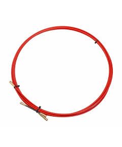 Протяжка кабельная REXANT (мини УЗК в бухте) стеклопруток, d=3,5 мм 10 м красная, фото  - Метэкс