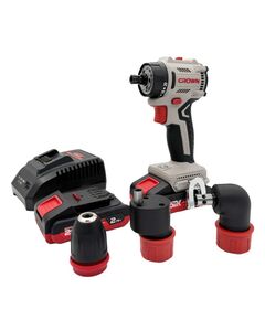 Дрель-шуруповерт аккум. CROWN б/щ (2 а/б 2А*ч 20В, ЗУ) CT21131HQX-2 BMC (CT21131HQX-2 BMC), фото  - Метэкс