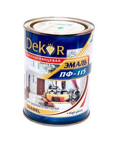Эмаль Dekor ПФ-115 серая 1,8 кг, фото  - Метэкс