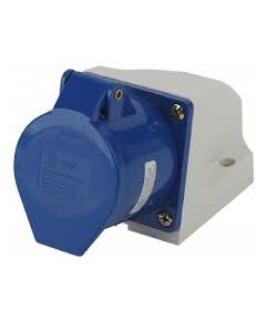 Розетка стационарная 123 2Р+РЕ 32А 220В IP44 ЭРА, фото  - Метэкс