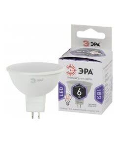 Лампочка светодиодная LED-JCDR-MR16 6Вт-860-GU5.3 170-265В 6000K 500Лм ЭРА, фото  - Метэкс