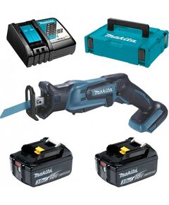 Пила сабельная аккумуляторная MAKITA (LXT, 2 а/б 3А*ч 18В, ЗУ) DJR185RFE (DJR185RFE), фото  - Метэкс