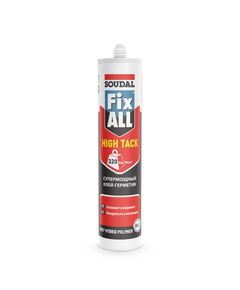 Клей-герметик SOUDAL FIX ALL HIGHT TACK эластичный белый 290 мл, фото  - Метэкс