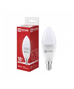 Лампочка IN HOME LED-СВЕЧА-VC 18 Вт  E14 4000K, фото  - Метэкс