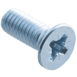 Винт с потай головкой оцинк DIN 965