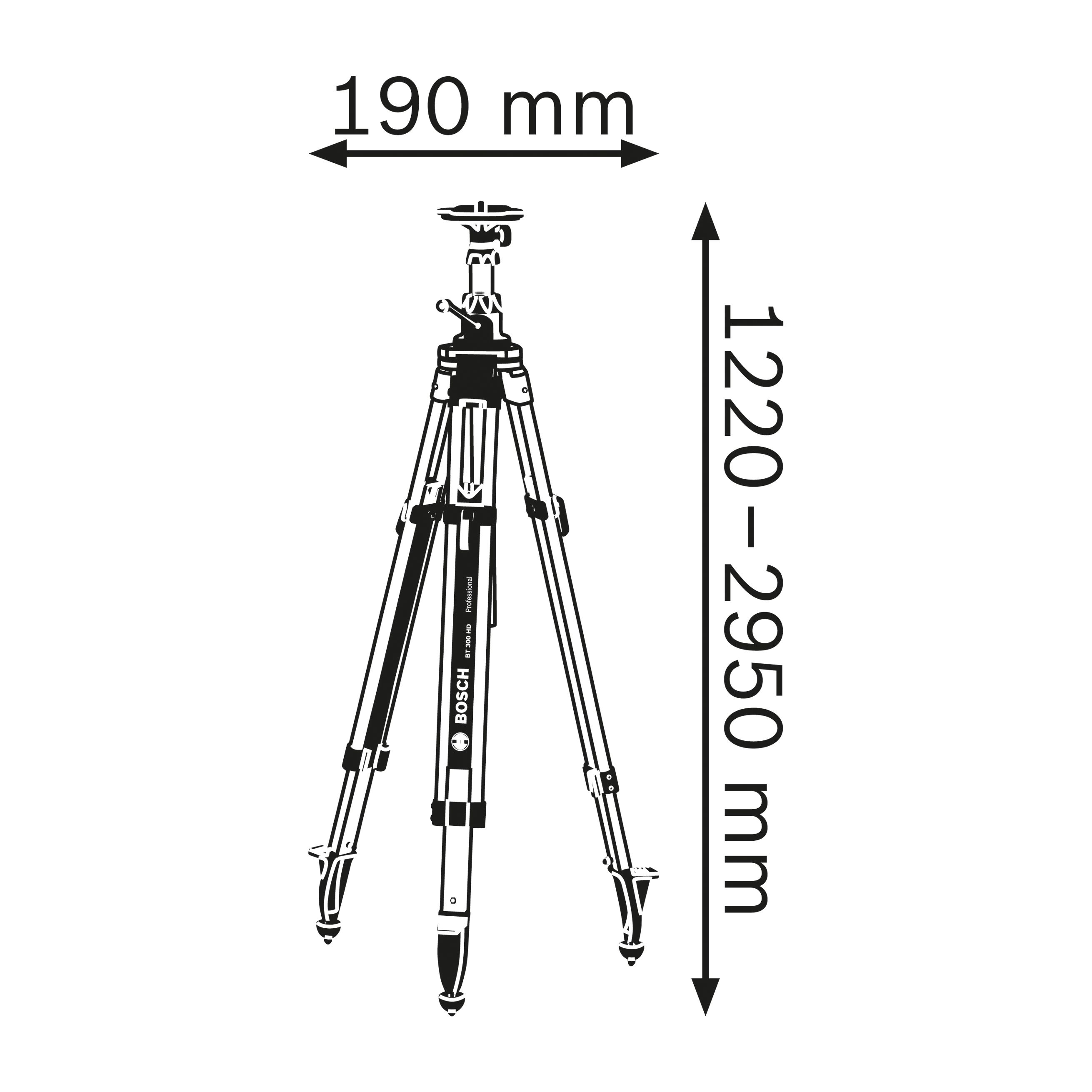 BT 300 HD professional штатив строительный