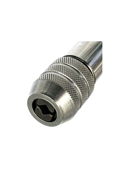 Вороток для метчиков М5-М12 хромированный с трещоткой MATRIX 76907, фото , изображение 2 - Метэкс