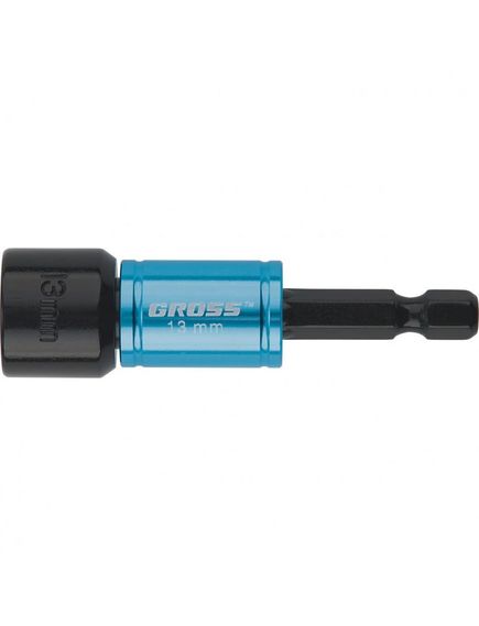 Бита с торцевой головкой 13 мм  магнит GROSS 11623, фото , изображение 2 - Метэкс