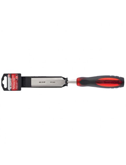 Долото-стамеска 24 мм "Тигровый глаз" двухкомпонентная обрезиненная рукоятка MATRIX 24517, фото , изображение 4 - Метэкс