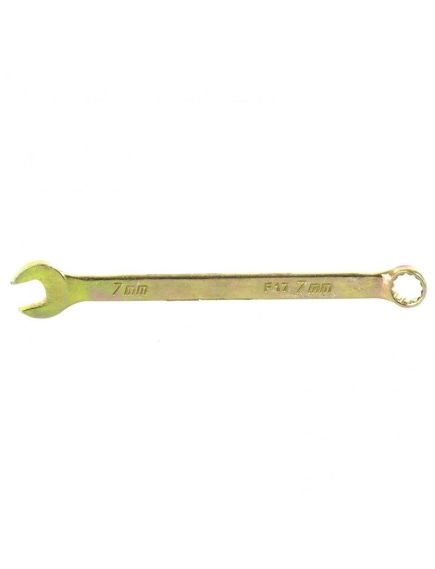 Ключ комбинированный 7 мм желтый цинк СИБРТЕХ 14973, фото  - Метэкс
