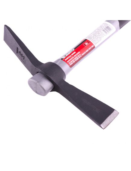 Кирка 500 гдвухплоскостная фибергласовая обрезиненная рукоятка 385 мм MATRIX 21826, фото , изображение 2 - Метэкс