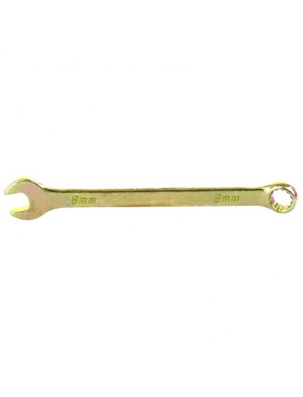 Ключ комбинированный 8 мм желтый цинк СИБРТЕХ 14974, фото  - Метэкс